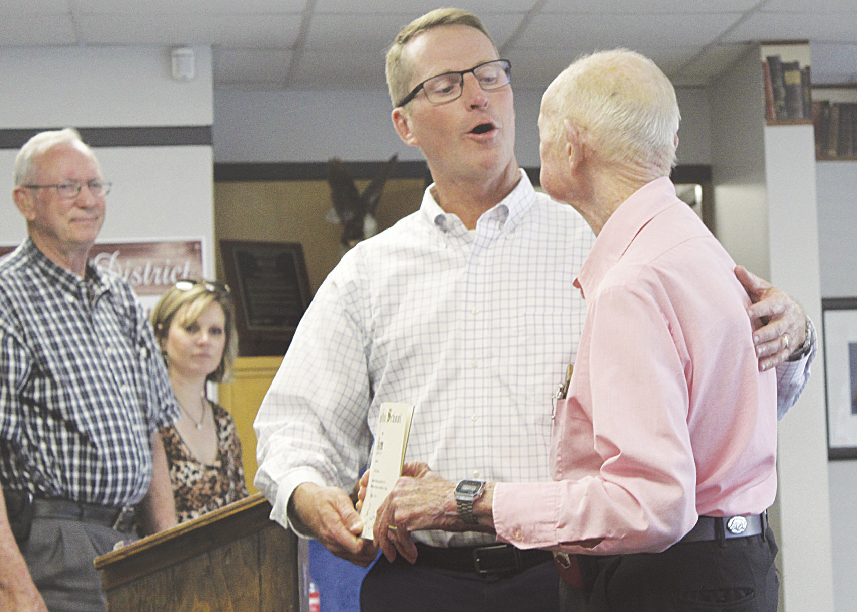 Stinson presented with honorary diploma from Crossett Schools